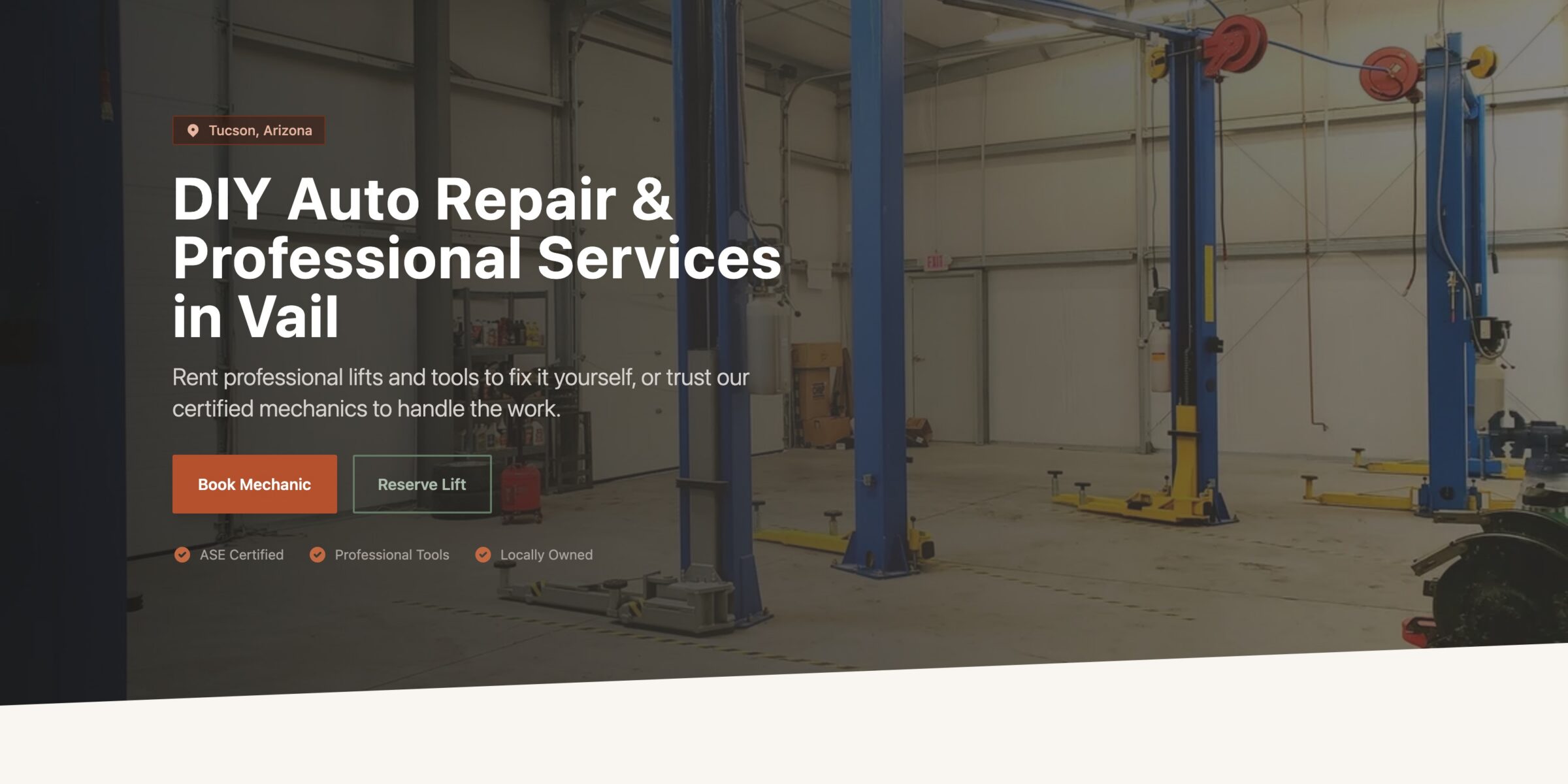 U-Wrench — screenshot of the website homepage